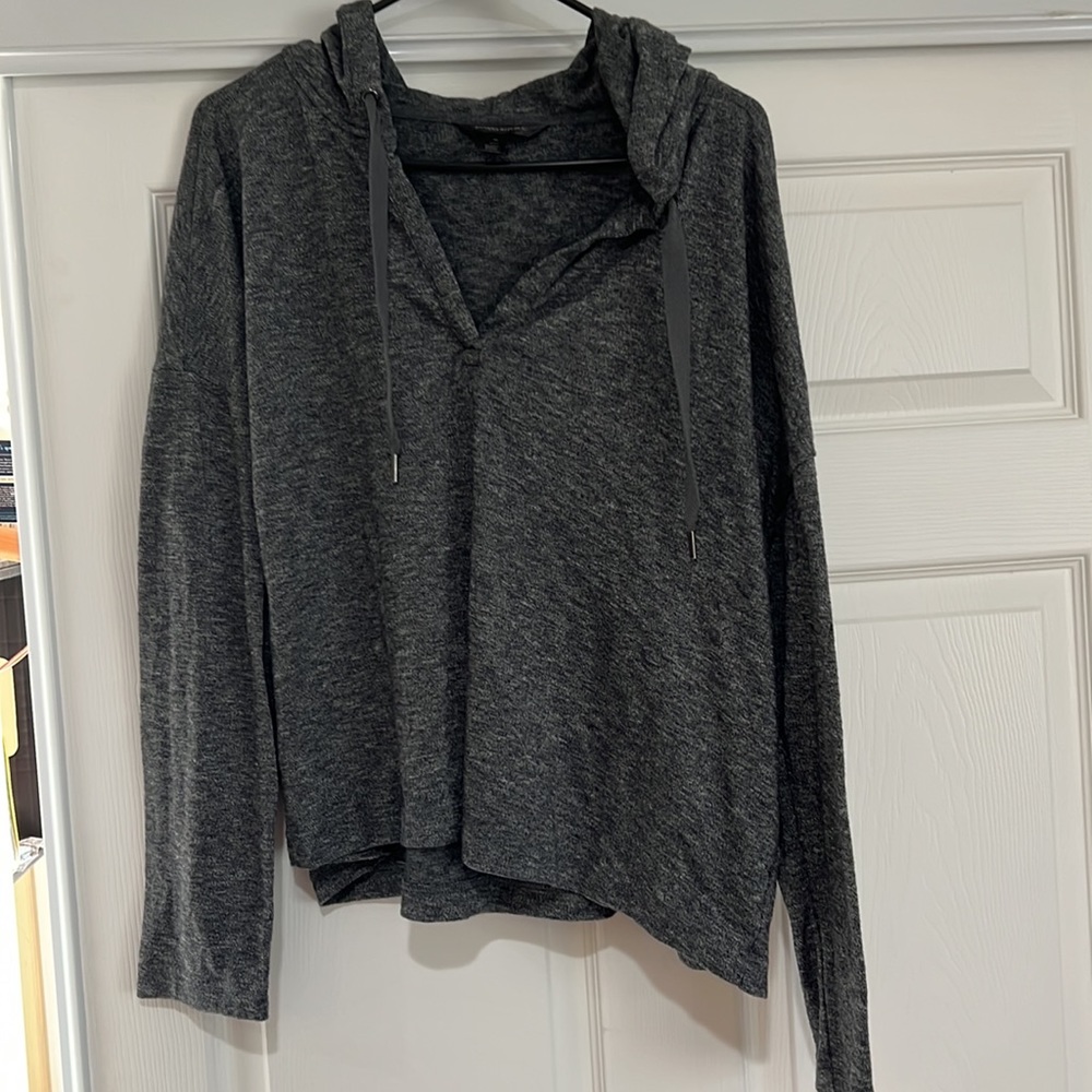 Banana Republic Cropped Hooded Sweater - oversized